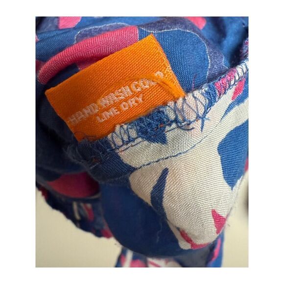 Oliphant Palm Tree Cotton Silk Blend Blouse Sz. S - Picture 5 of 6